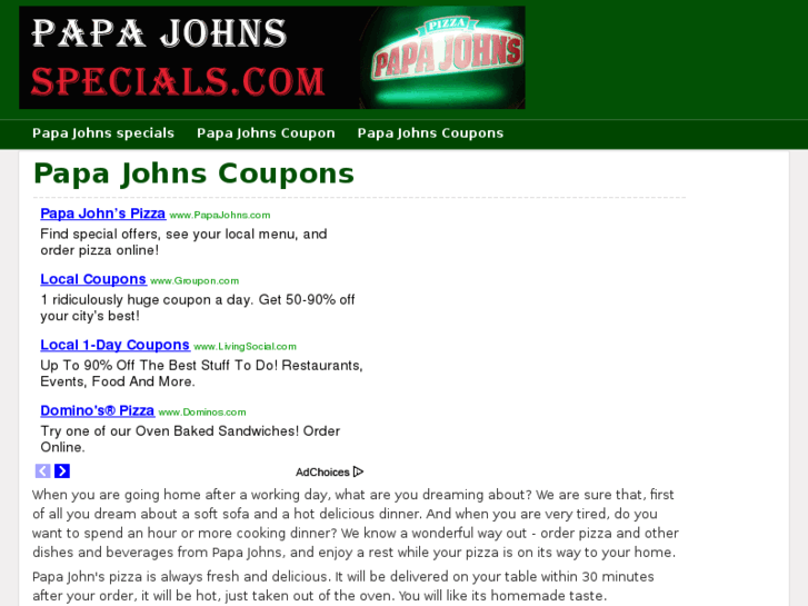 www.papajohnsspecials.com