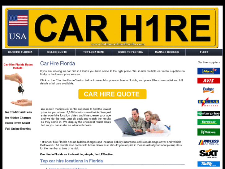 www.1stforcarhireflorida.com