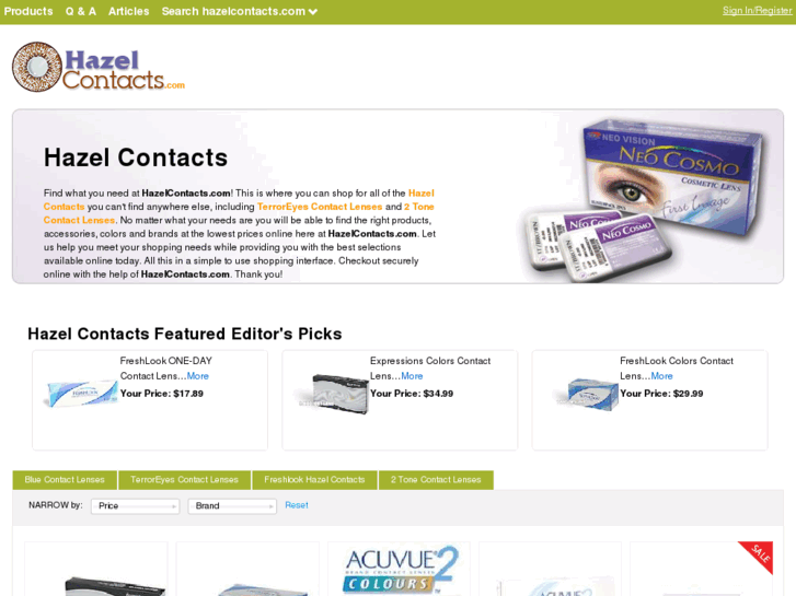 www.hazelcontacts.com