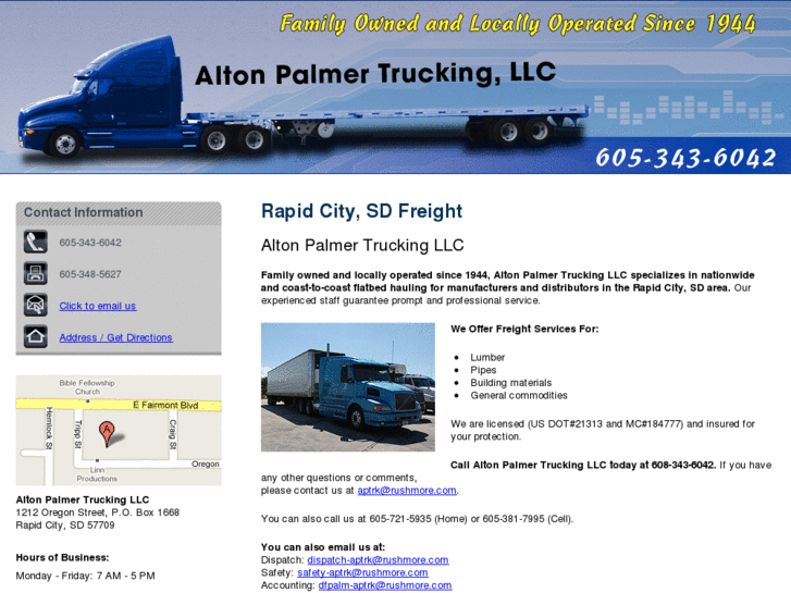 www.altonpalmertrucking.com