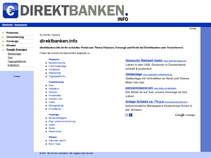 www.direktbanken.info