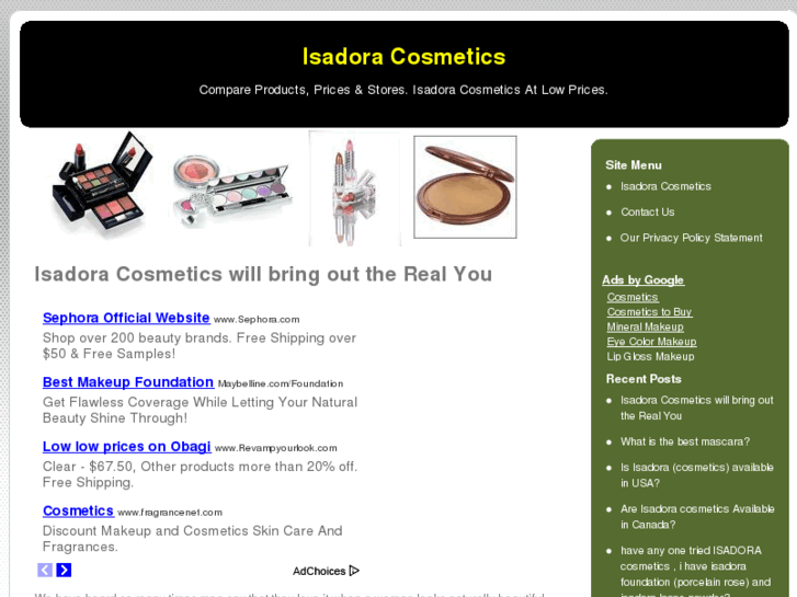 www.isadoracosmetics.net