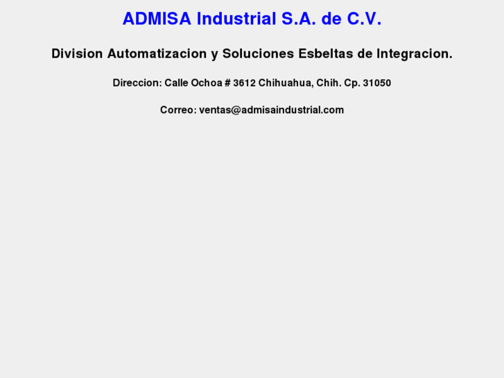 www.admisaindustrial.com