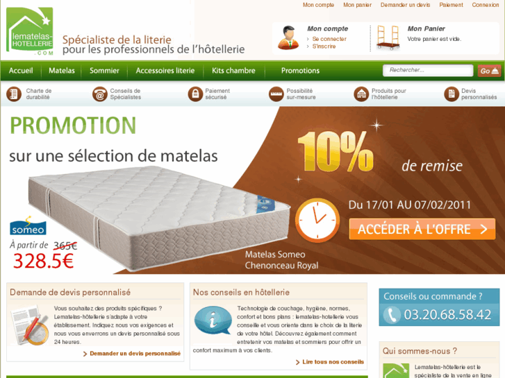 www.lematelas-hotellerie.com