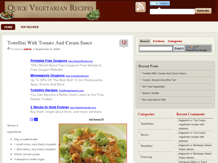 www.quickvegetarianrecipes.com