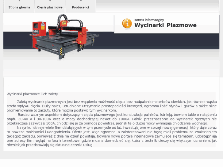 www.wycinarki-plazmowe.pl