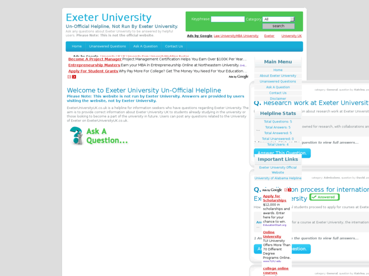 www.exeteruniversityuk.co.uk