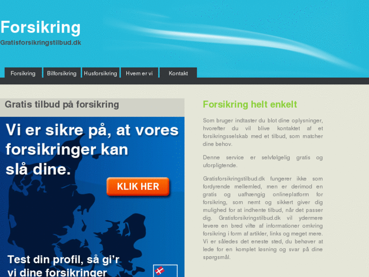 www.gratisforsikringstilbud.dk