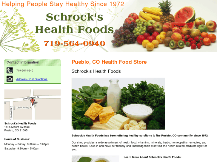 www.schrockshealthfoods.com