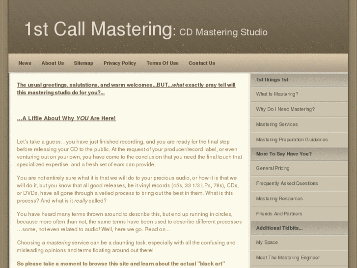 www.1stcallmastering.com