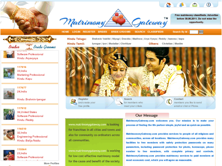 www.matrimonygateway.com