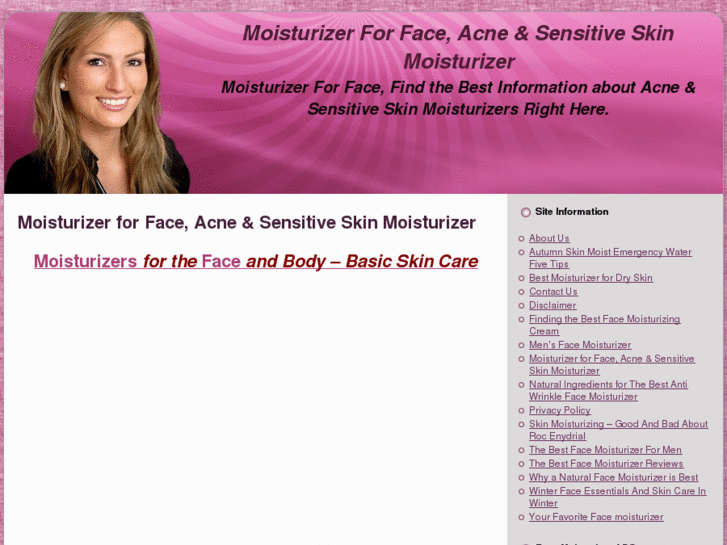 www.moisturizerforface.com