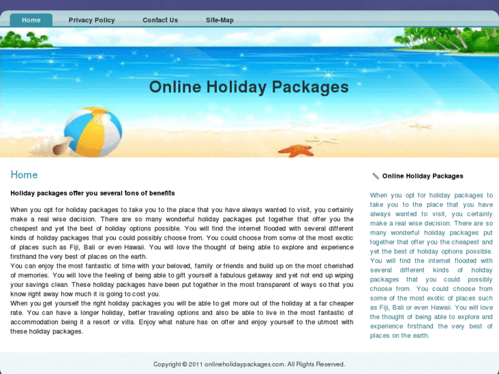 www.onlineholidaypackages.com