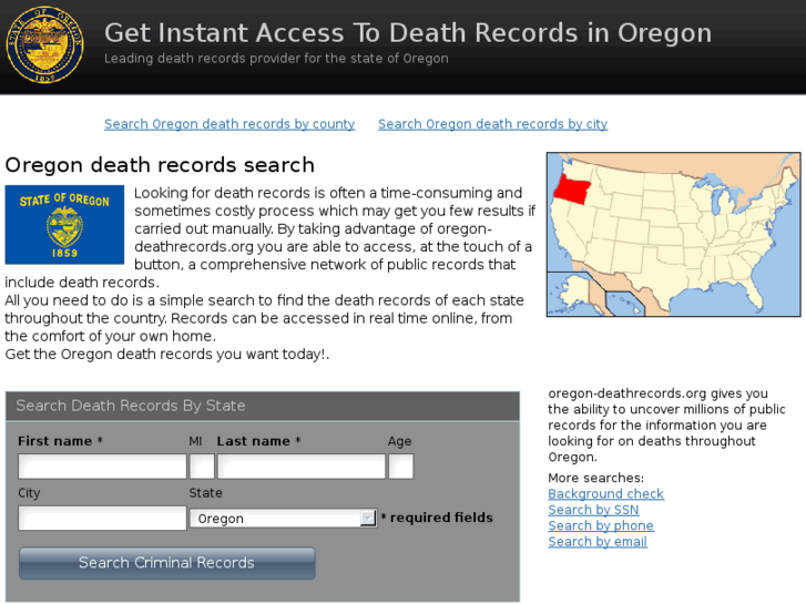 www.oregon-deathrecords.org