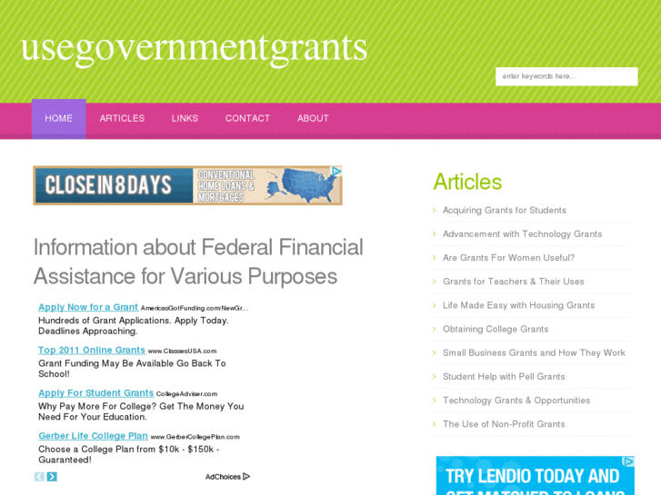 www.usegovernmentgrants.com