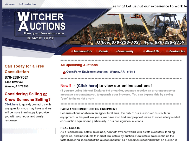 www.witcherauctions.com