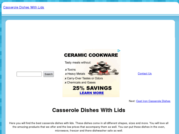 www.casseroledisheswithlids.com