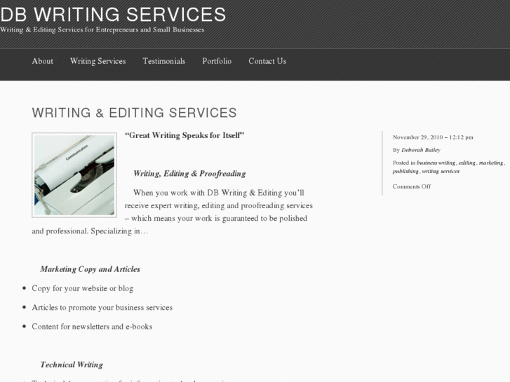 www.dbwritingservices.com