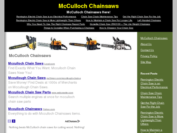 www.mccullochchainsaws.net