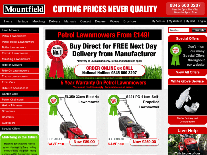 www.mountfieldlawnmowers.co.uk