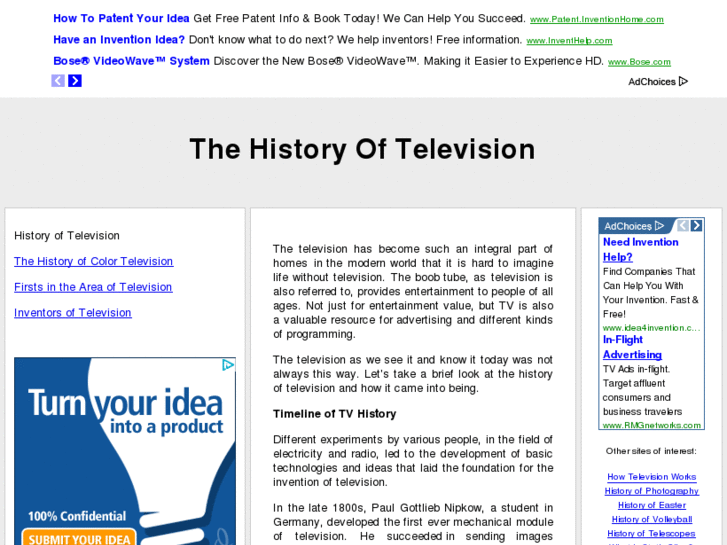 www.thehistoryoftelevision.com