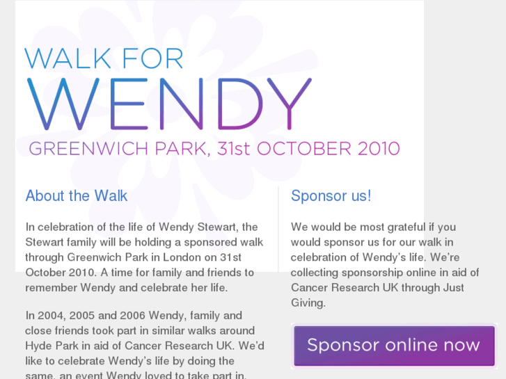 www.walkforwendy.com