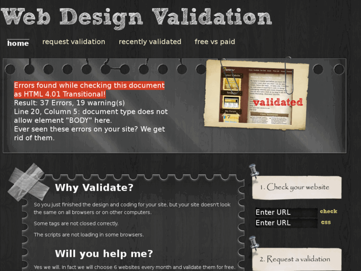 www.webdesignvalidation.com