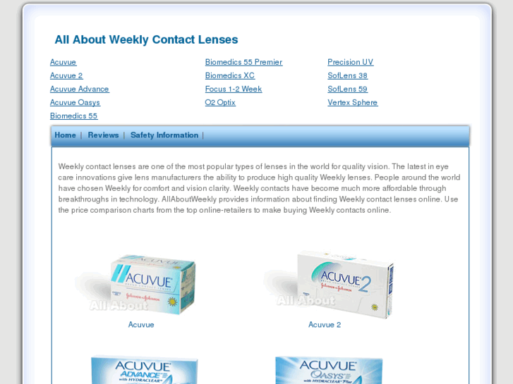 www.allaboutweeklycontactlenses.com