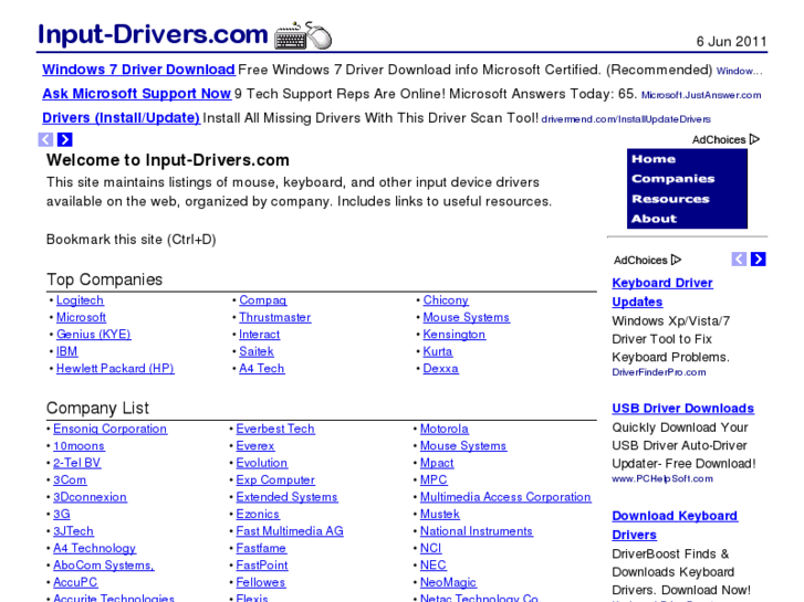 www.input-drivers.com