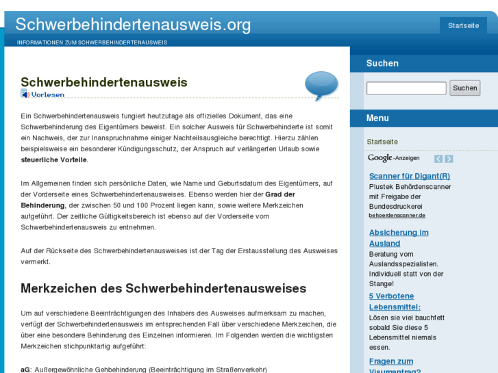 www.schwerbehindertenausweis.net