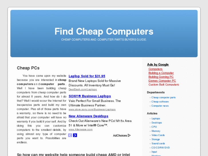 www.findcheapcomputers.com