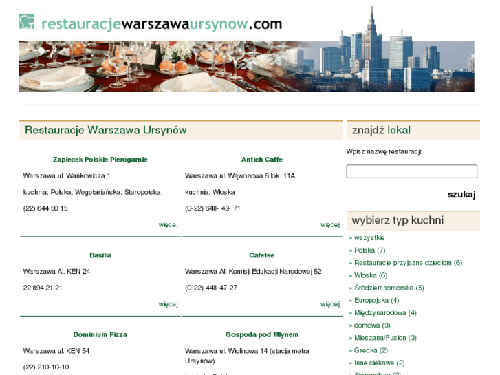 www.restauracjewarszawaursynow.com