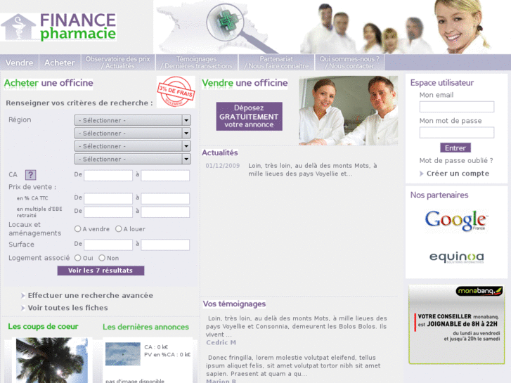 www.finance-pharmacie.com