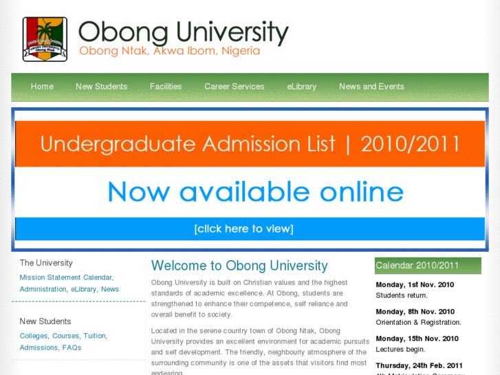 www.obonguniversity.net