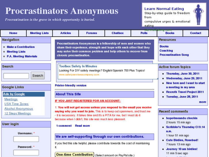 www.procrastinators-anonymous.org