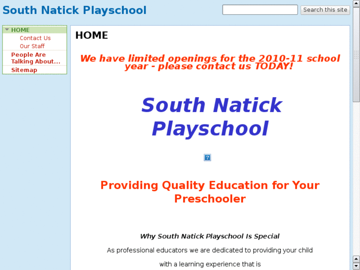 www.southnatickplayschool.com