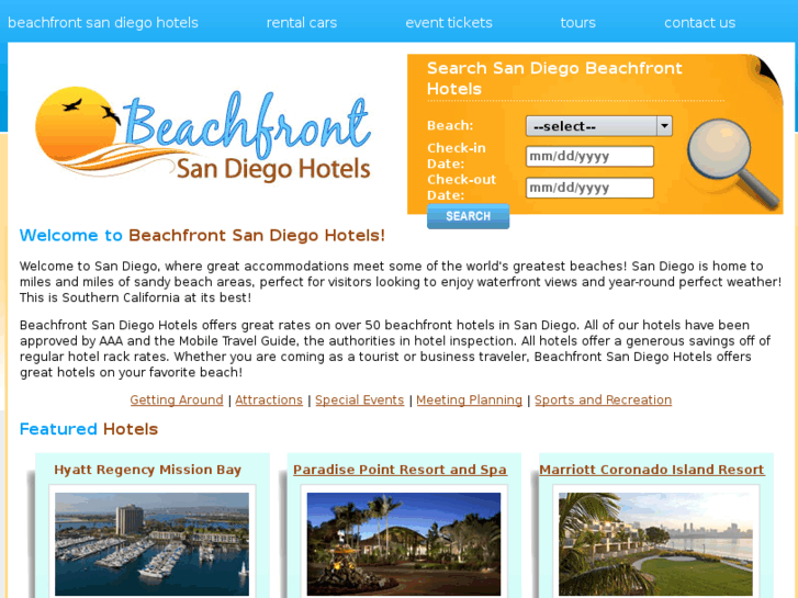 www.beachfrontsandiegohotels.com