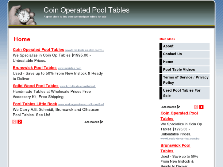 www.coinoperatedpooltables.net