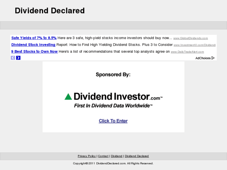 www.dividenddeclared.com