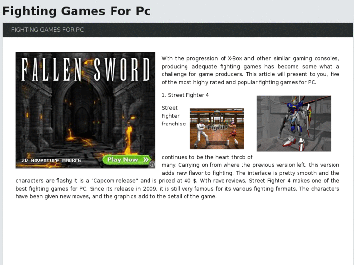 www.fightinggamesforpc.com