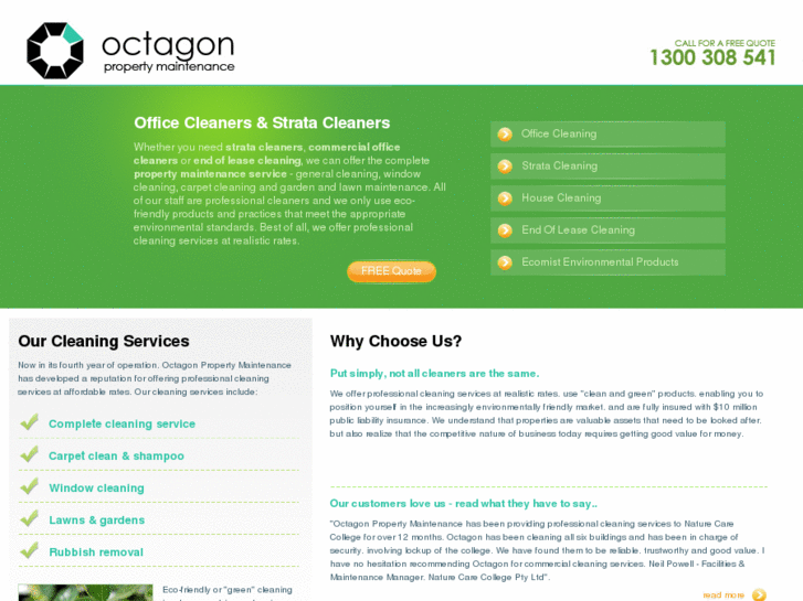 www.octagoncleaning.com