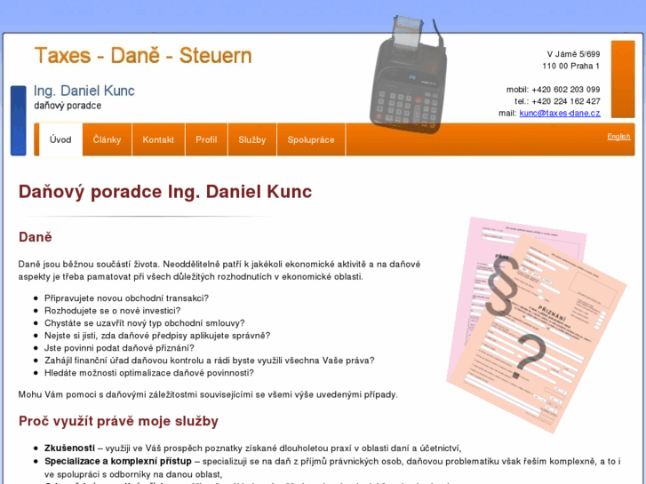 www.taxes-dane.cz