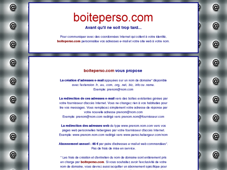 www.boiteperso.biz