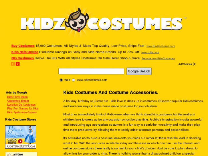 www.kidzcostumes.com