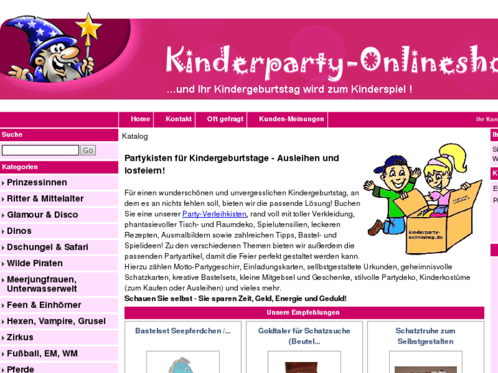 www.kinderparty-onlineshop.de