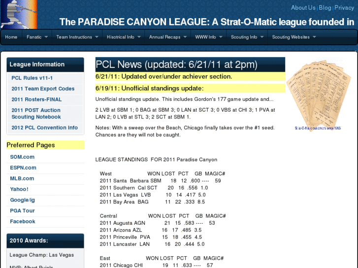 www.paradisecanyonleague.com