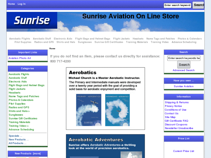 www.sunrisepilotsupplies.com