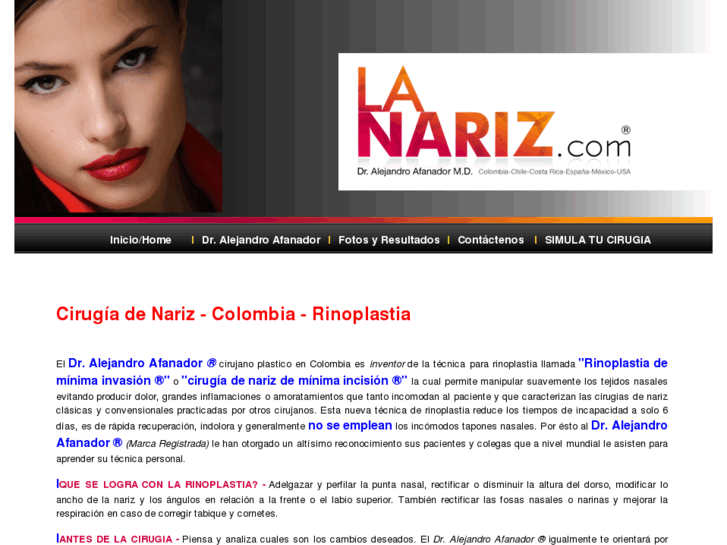 www.cirugiadenarizcolombia.com