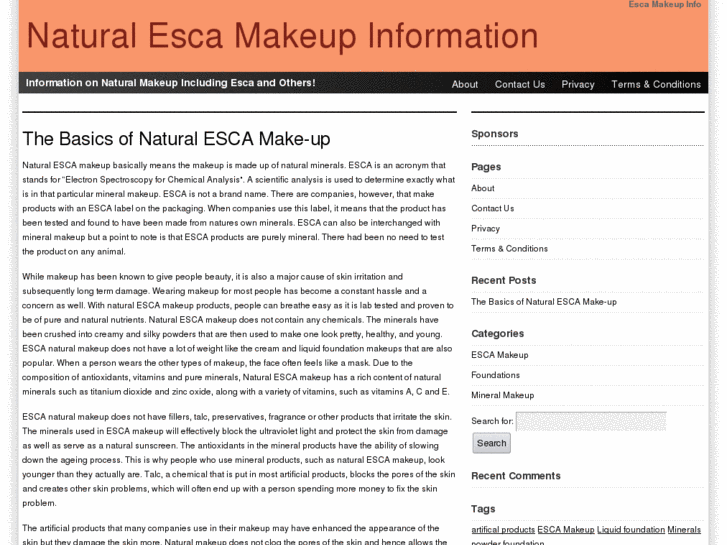 www.escamakeupinfo.com