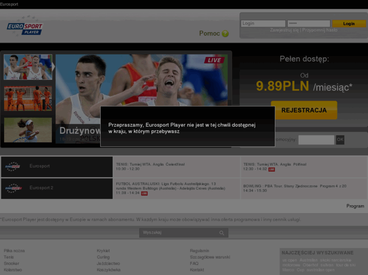 www.eurosportplayer.pl